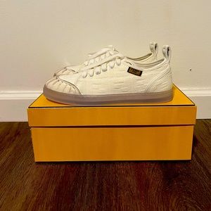 Fendi FF Embossed White Sneakers